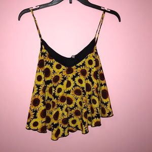 Sunflower crop top